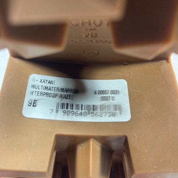 NWOT Schutz Xayane Waterproof Lace-Up Side-Zip Boots, Tan, Womens Sz. 9B - Picture 7 of 12